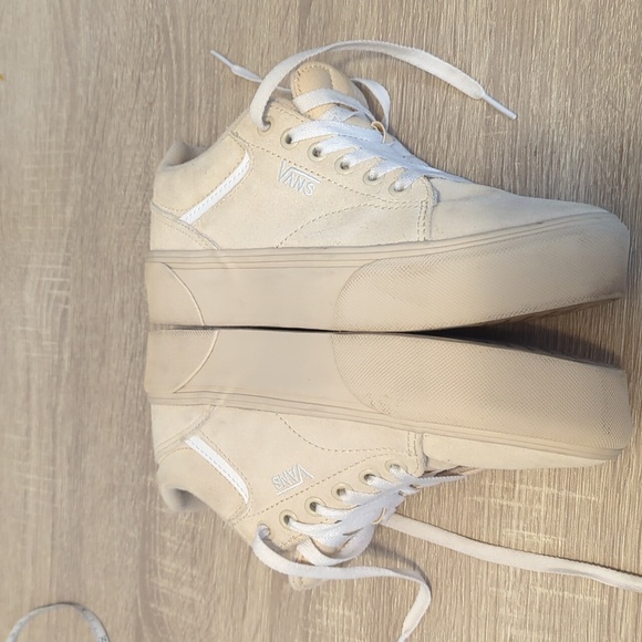Vans Cream Sneakers Canvas Low-Top - Picture 6 of 10